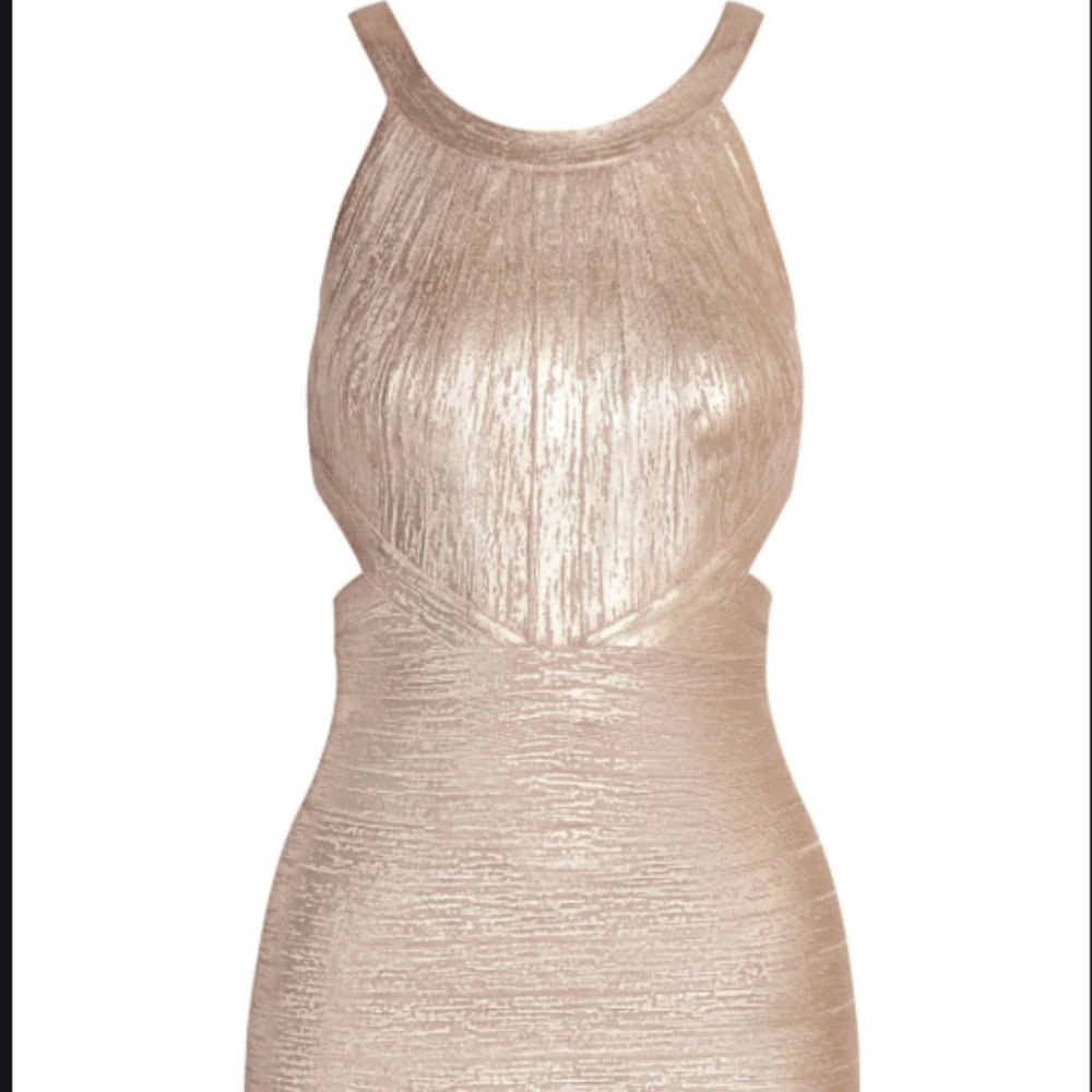 Herve Leger Rose Dress